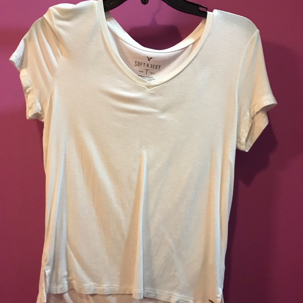 White American eagle shirt